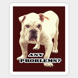 Angry bulldog Sticker